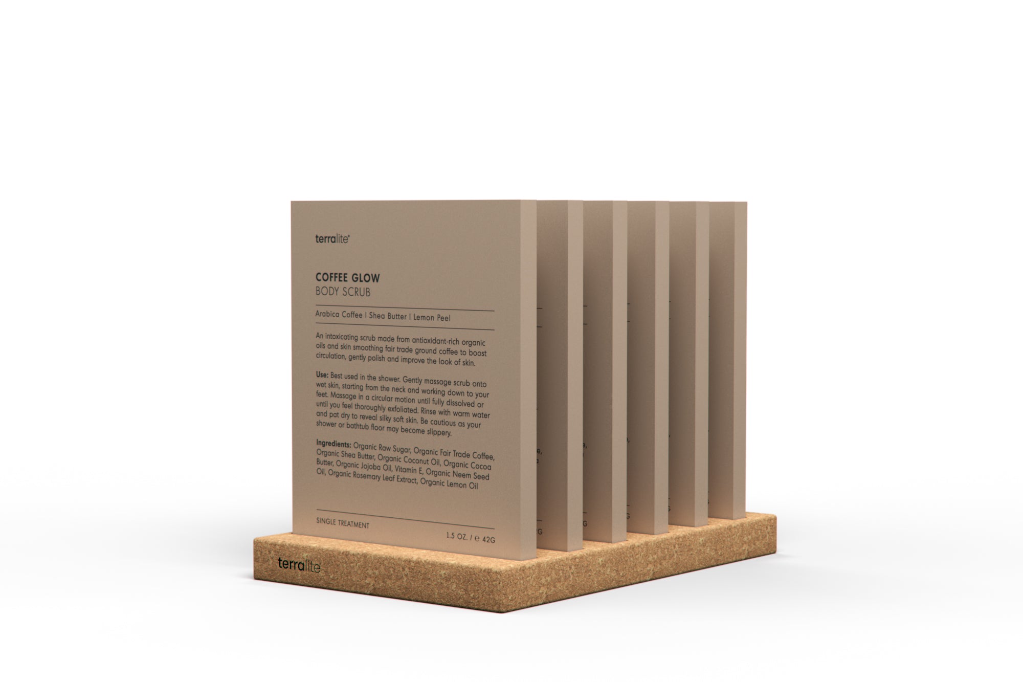 Cork Display Stand for Single Use Products