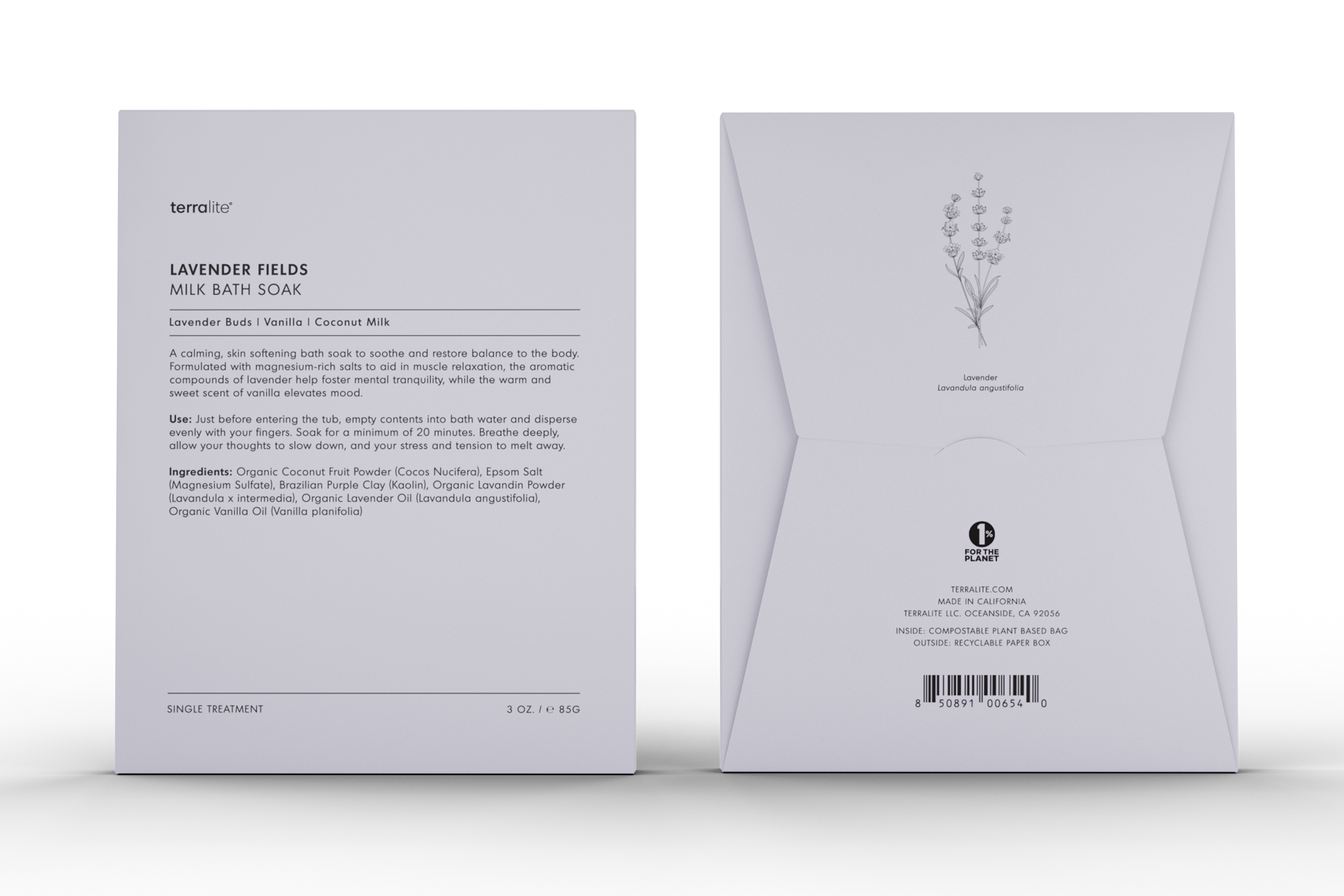 Lavender Fields Milk Bath Soak - Single Treatment