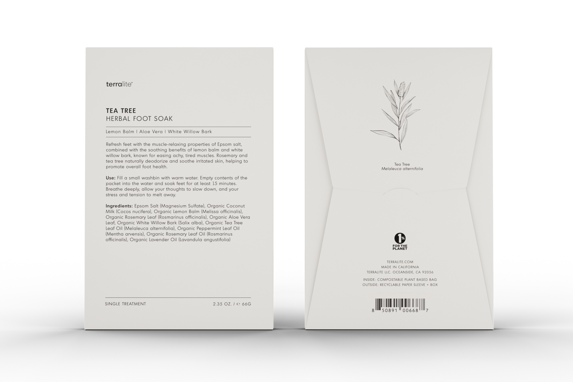 Tea Tree Herbal Foot Soak - Single Treatment