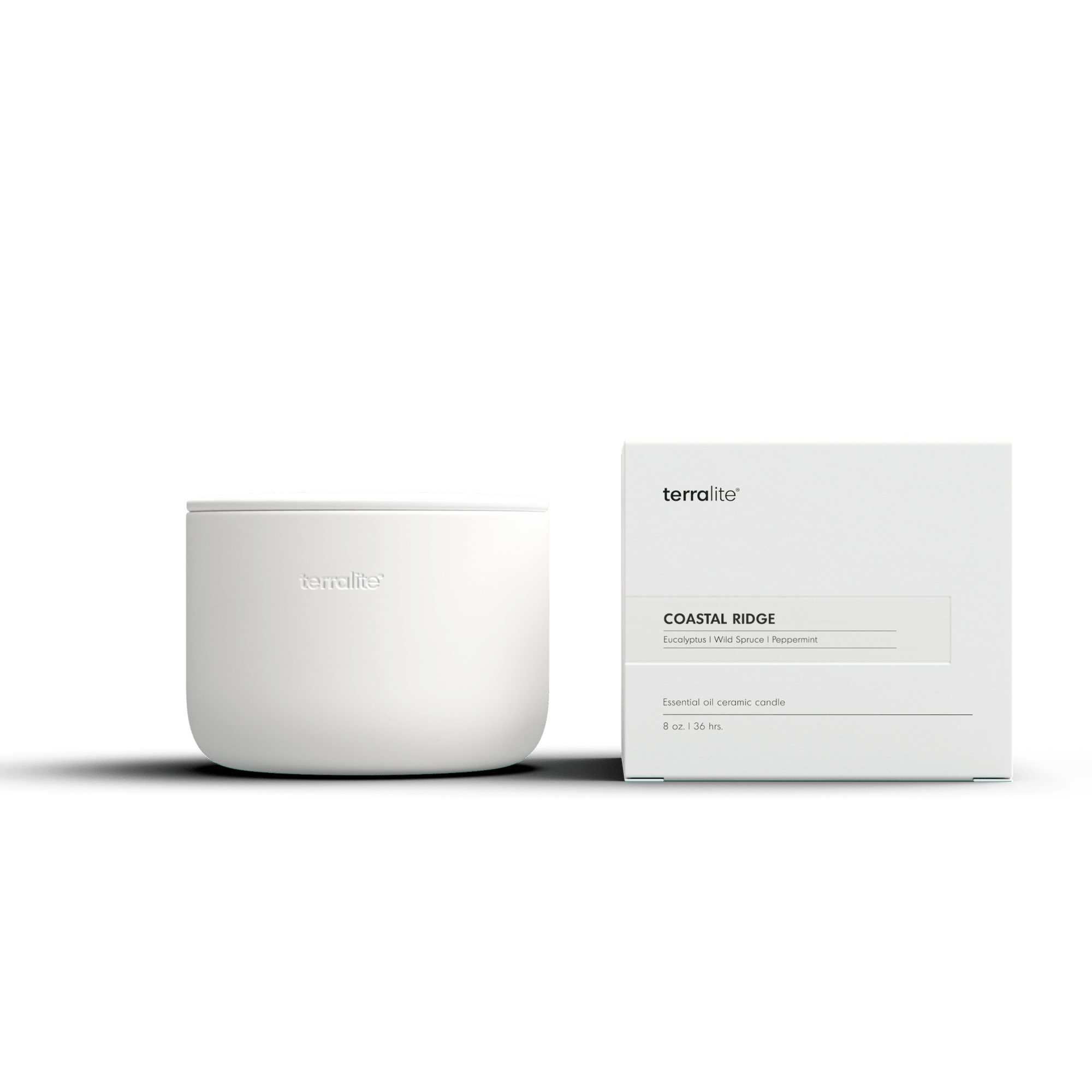 Coastal Ridge Essential Oil Ceramic Candle