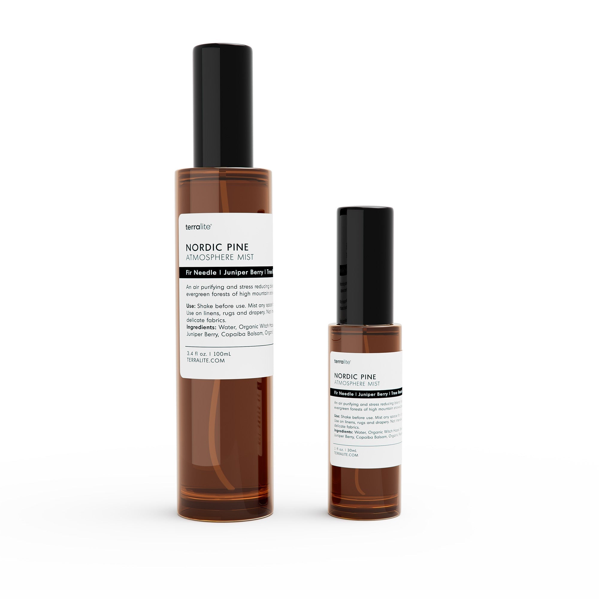 Nordic Pine Organic Room Spray - Atmosphere Mist sizes