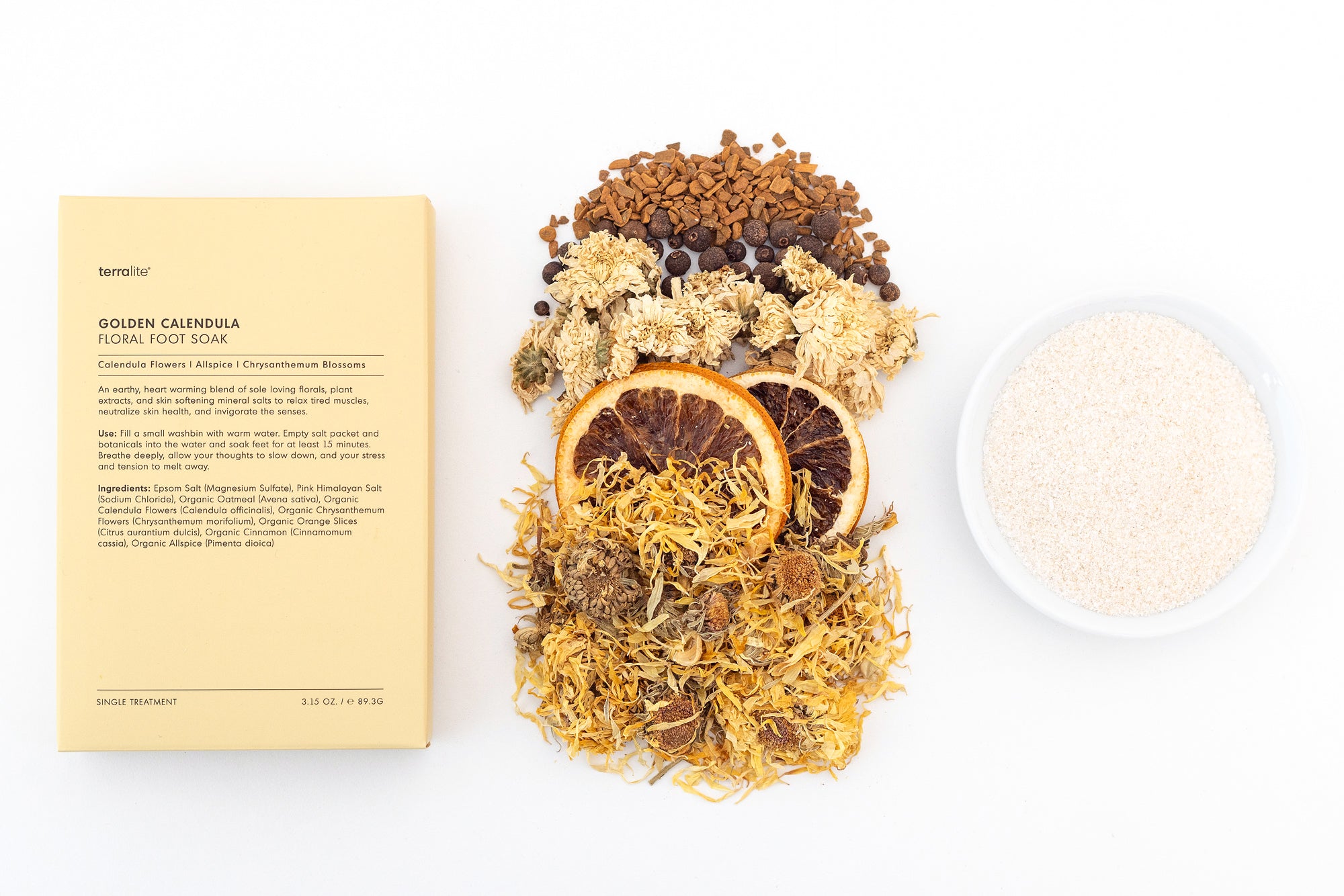 Golden Calendula Floral Foot Soak