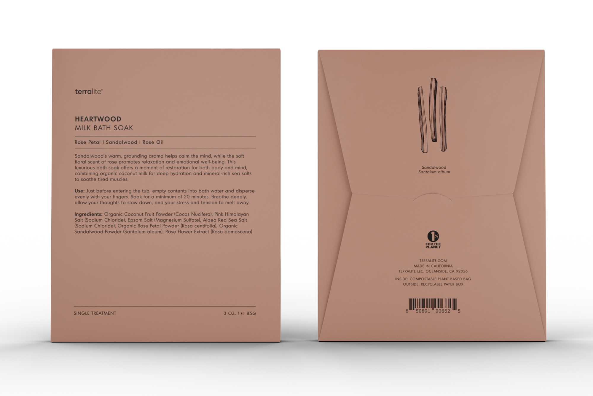 Heartwood Milk Bath Soak Organic - Single Treatment