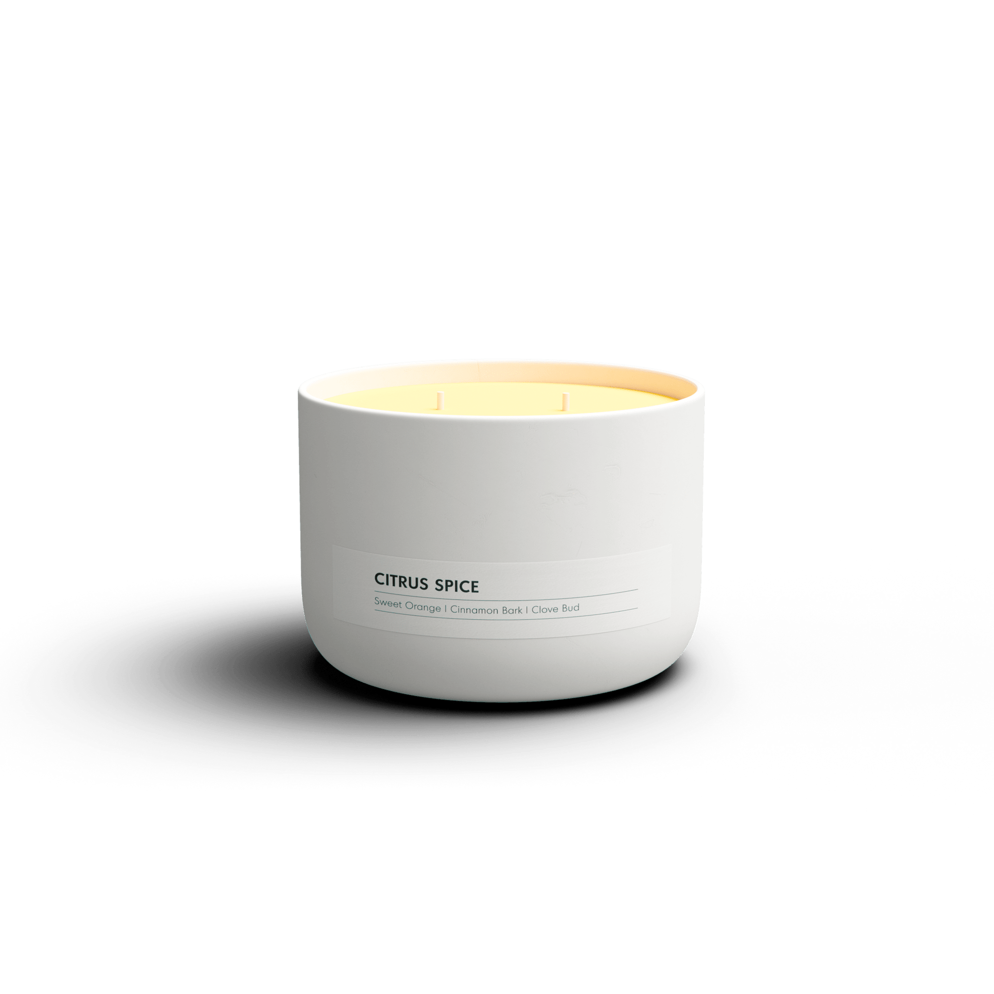 Citrus Spice Essential Oil Ceramic Candle no lid