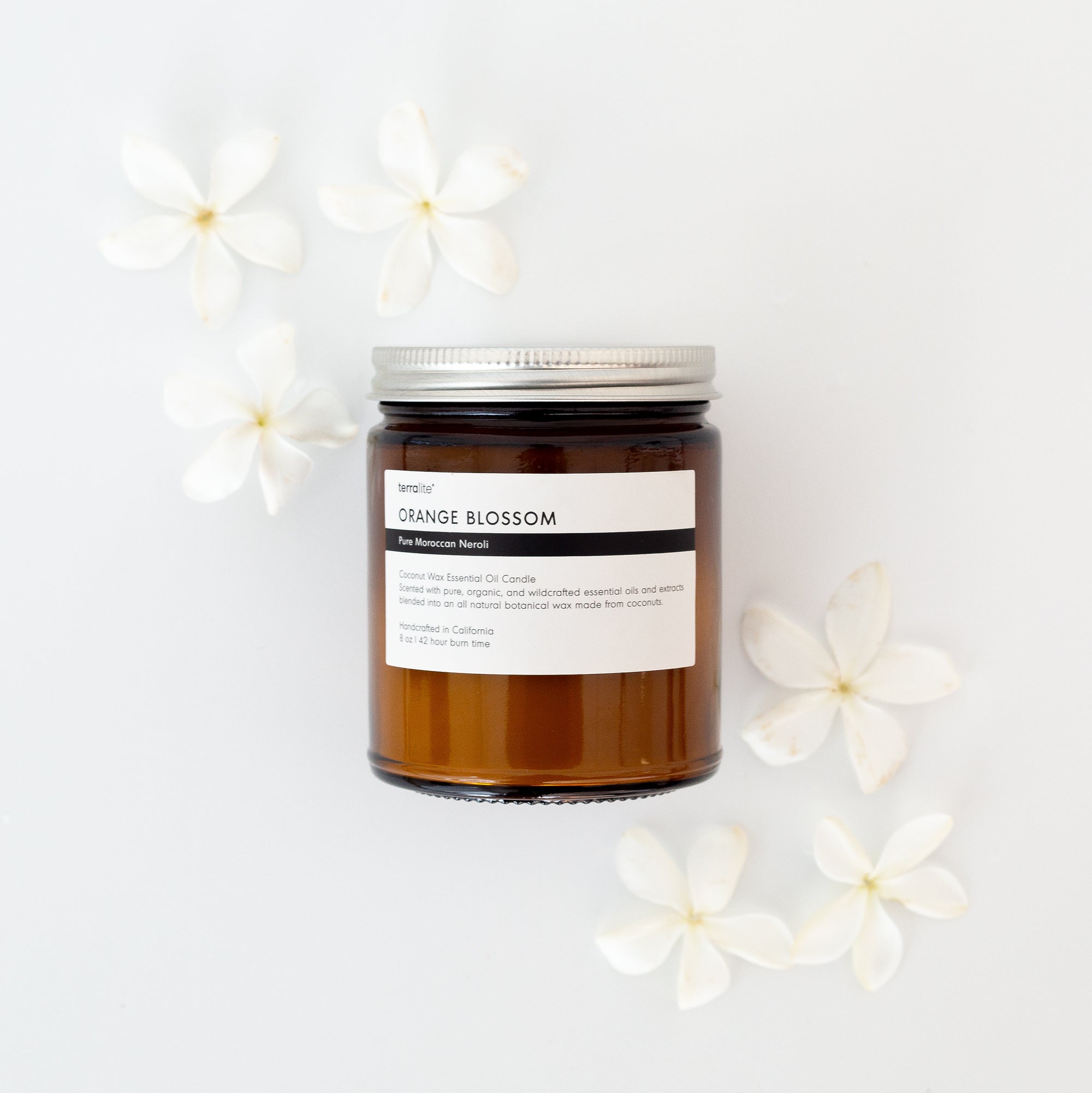 Orange Blossom Essential Oil Candle - 8 oz.