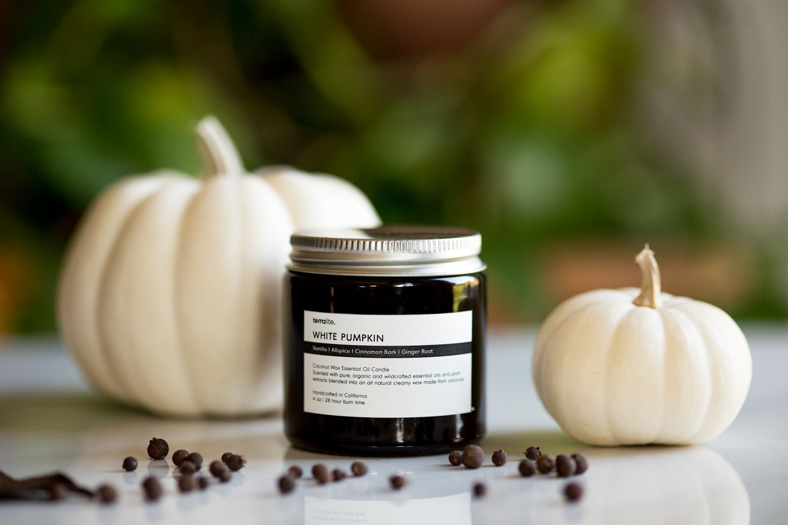 White Pumpkin Spice Fall Essential Oil Candle - 4 oz.